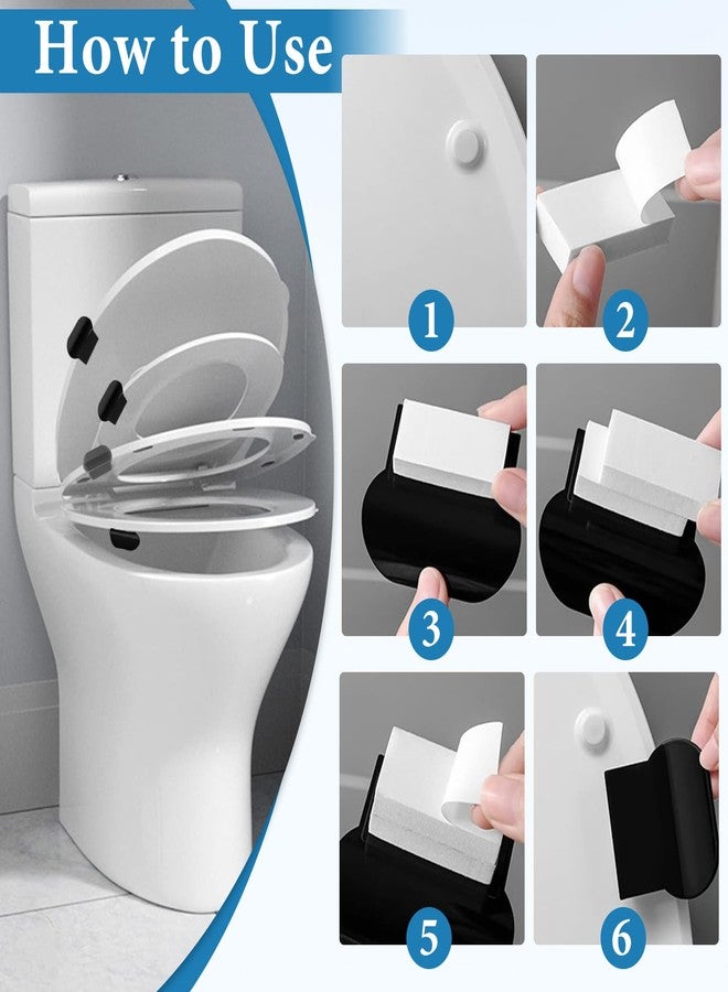 TecoKart مجموعة TecoKart® المكونة من 6 قطع لرفع مقعد المرحاض وقطعة واحدة لمشبك غطاء المرحاض على شكل زهرة، ملحقات صحية للمرحاض، مشبك رفع مقعد المرحاض، رافعة مرحاض مناسبة للاستخدام اليومي في المنزل والمكتب والفندق والأماكن العامة - Image 4